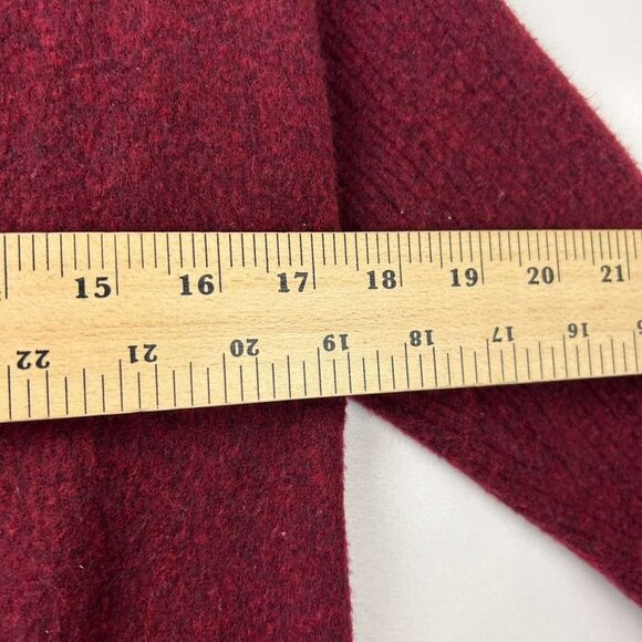 Theory Women's XS Burgundy Cardigan 100% Cashmere Long Sleeve Pockets Sweater - Picture 6 of 13